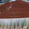 Koori signage near the Parramatta public wharf